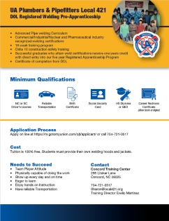 Pre Apprenticeship Flyer